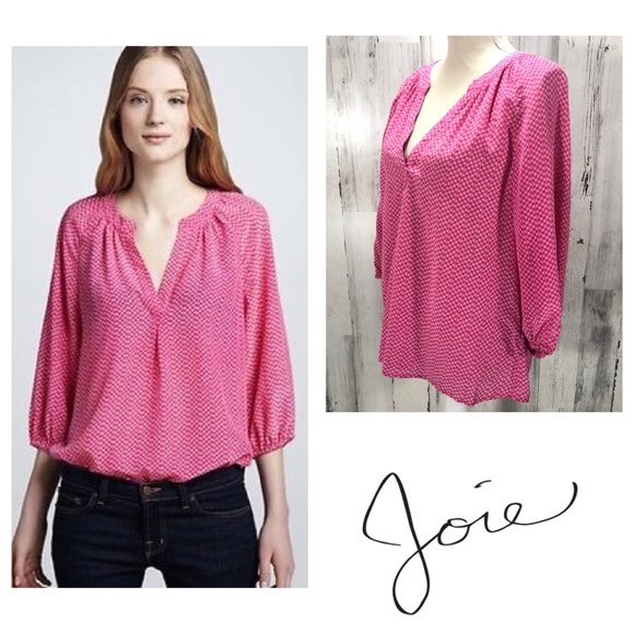 Joie | Tops | Joie Addie B Silk 34 